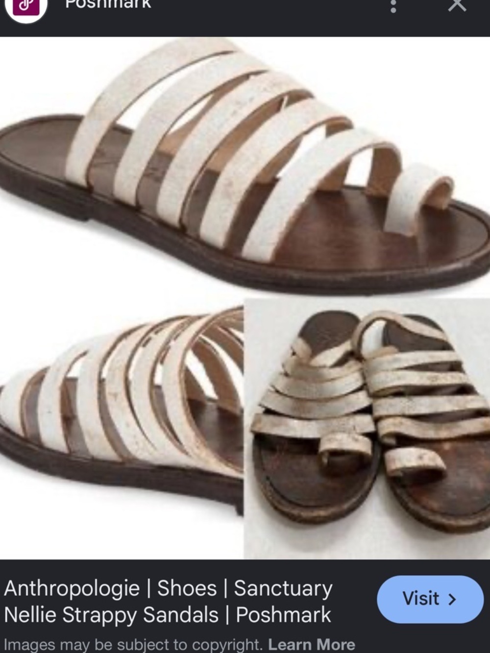 Matisse distressed leather sandal womens 8